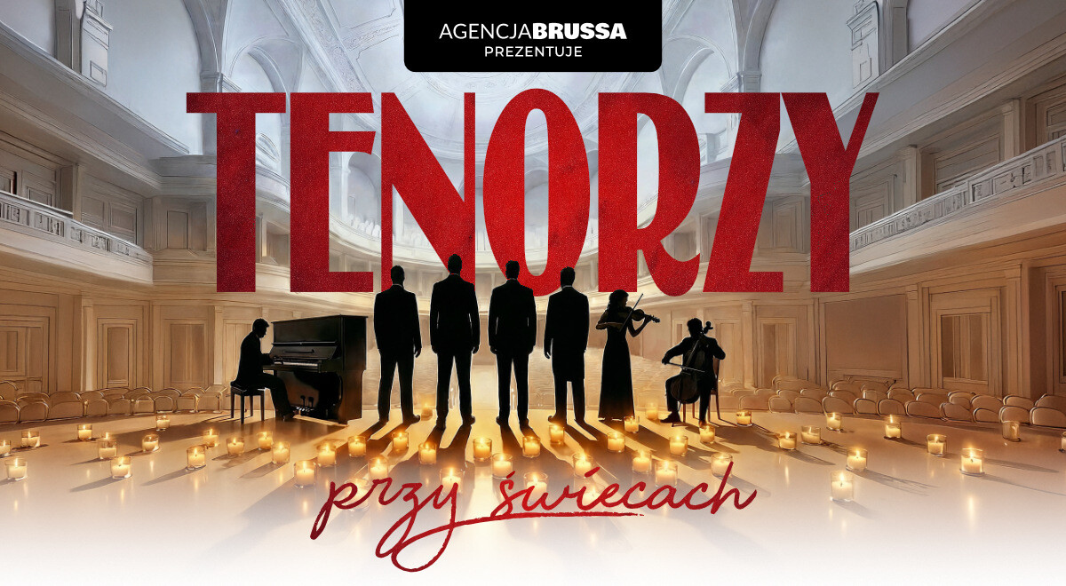 Tenorzy przy świecach – koncert, plakat wydarzenia