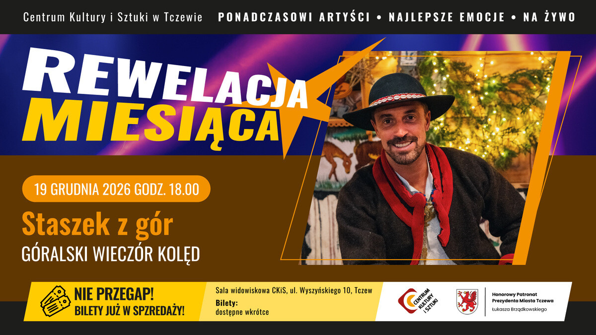 Staszek z gór „Góralski wieczór kolęd” REWELACJA MIESIĄCA, plakat wydarzenia