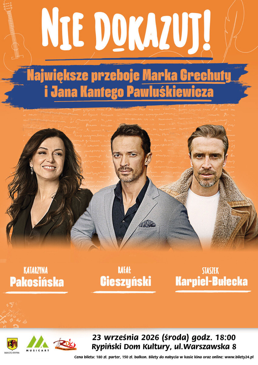Nie dokazuj !!, plakat wydarzenia