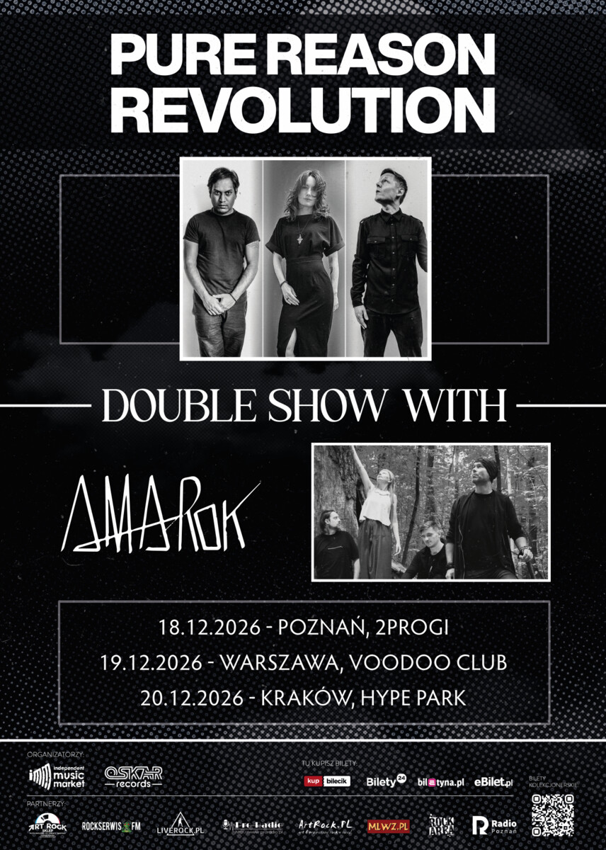 Pure Reason Revolution - Double Show with Amarok - 20.12.2026 – Kraków, Hype Park, plakat wydarzenia