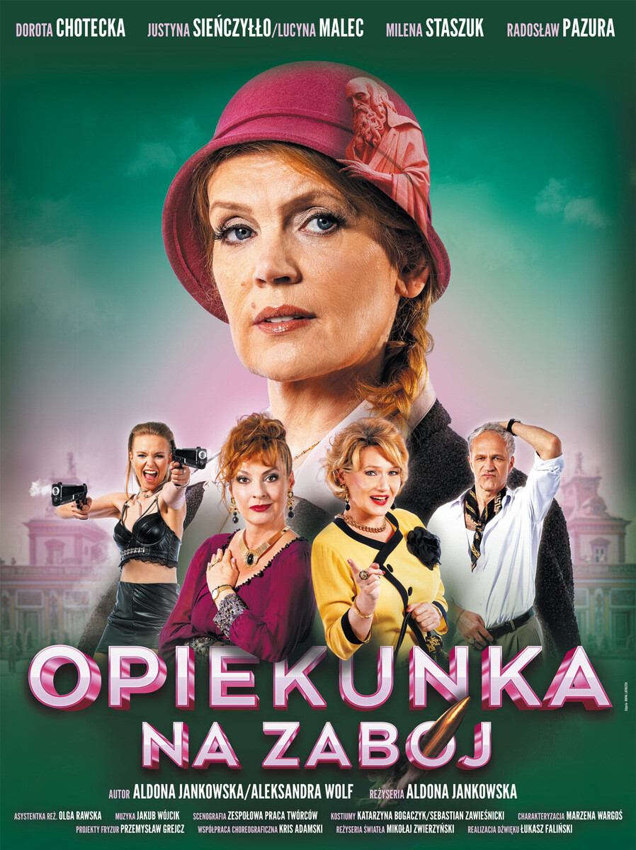 "Opiekunka Na Zabój" Teatr Kamienica, plakat wydarzenia
