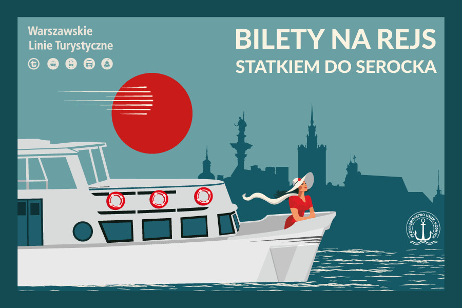 Rejs Statkiem Pasażerskim do Serocka i z powrotem, plakat wydarzenia