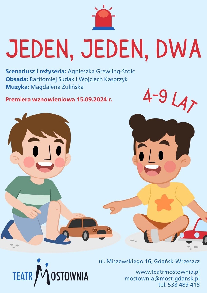 Jeden, jeden, dwa, plakat wydarzenia