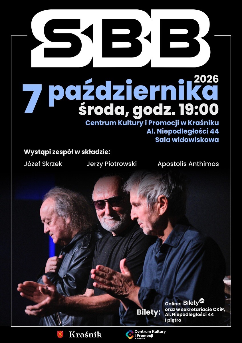Koncert SBB, plakat wydarzenia