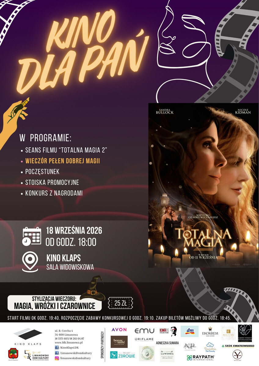 Kino dla Pań - Totalna magia 2, plakat wydarzenia