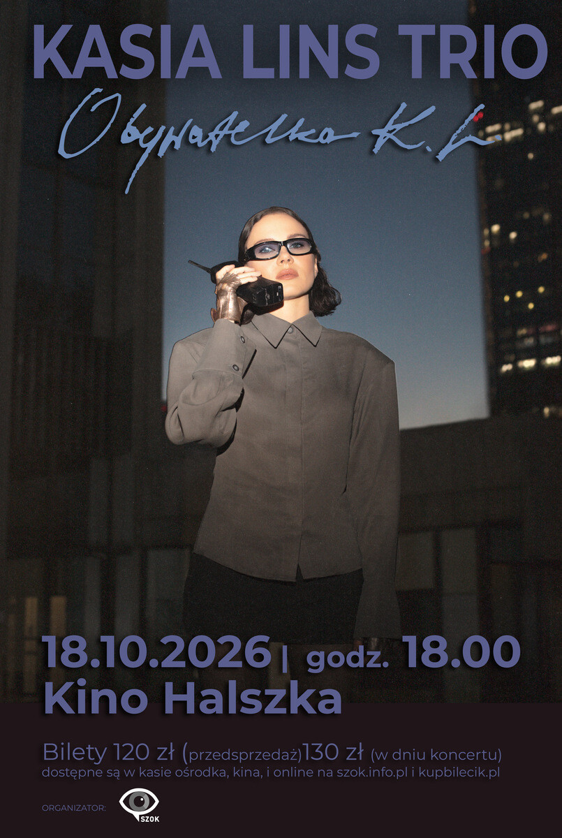 KASIA LINS trio: Obywatelka K.L., plakat wydarzenia