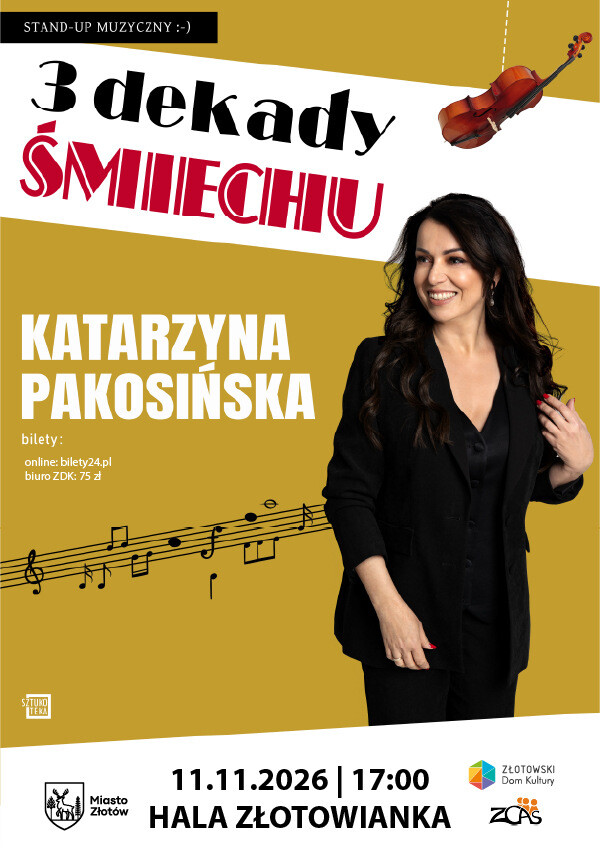 Trzy Dekady Śmiechu - Katarzyna Pakosińska, plakat wydarzenia
