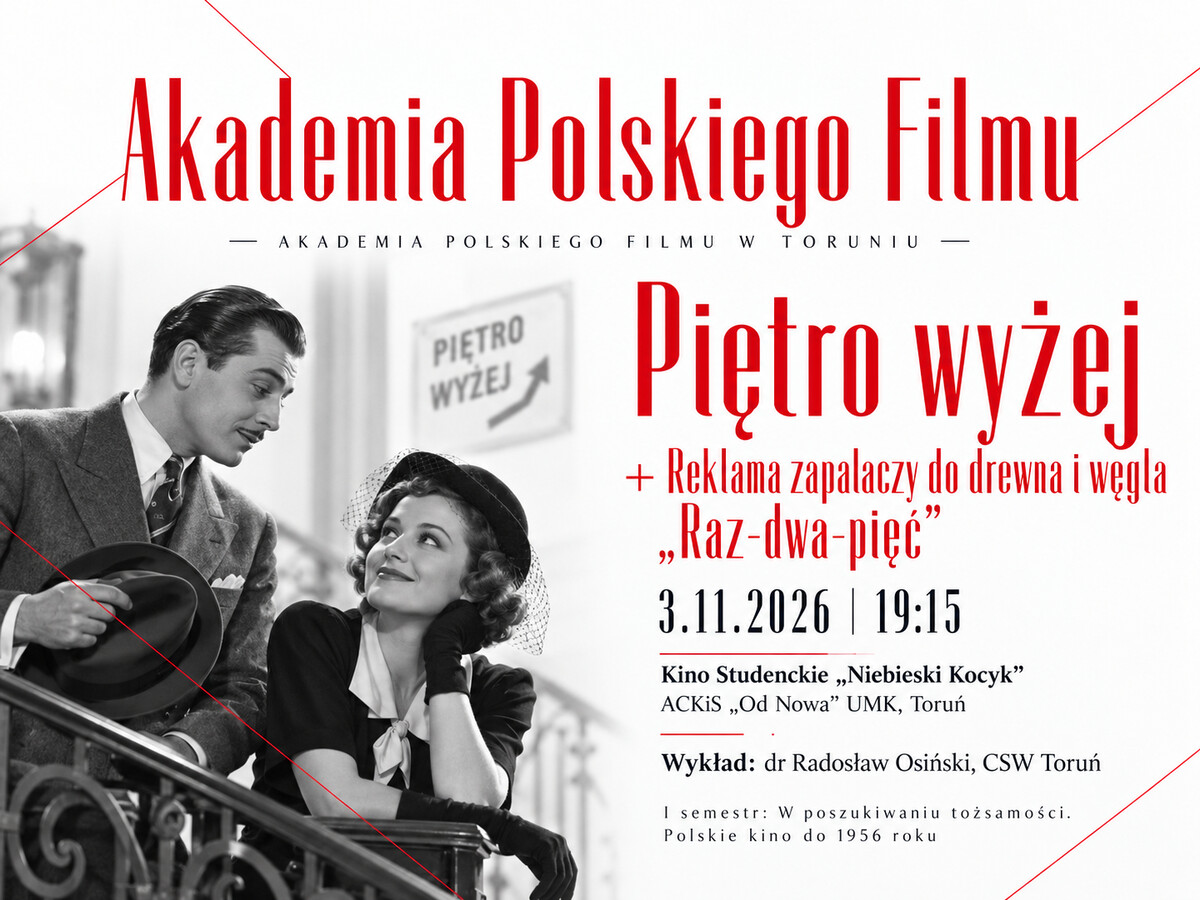 Akademia Polskiego Filmu: Piętro wyżej + Reklama zapalaczy do drewna i węgla „Raz-dwa-pięć”