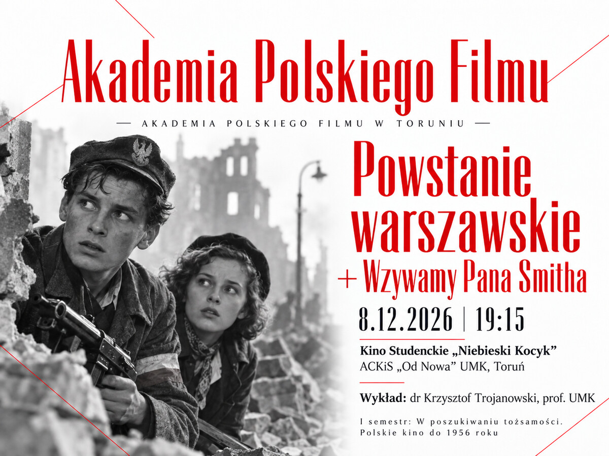 Akademia Polskiego Filmu: Powstanie warszawskie + Wzywamy Pana Smitha, plakat wydarzenia