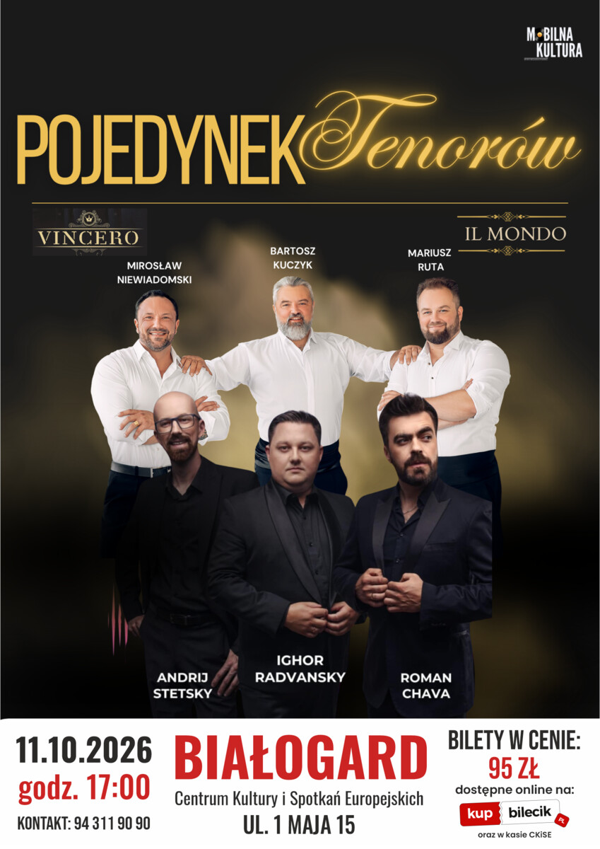 POJEDYNEK TENORÓW, plakat wydarzenia
