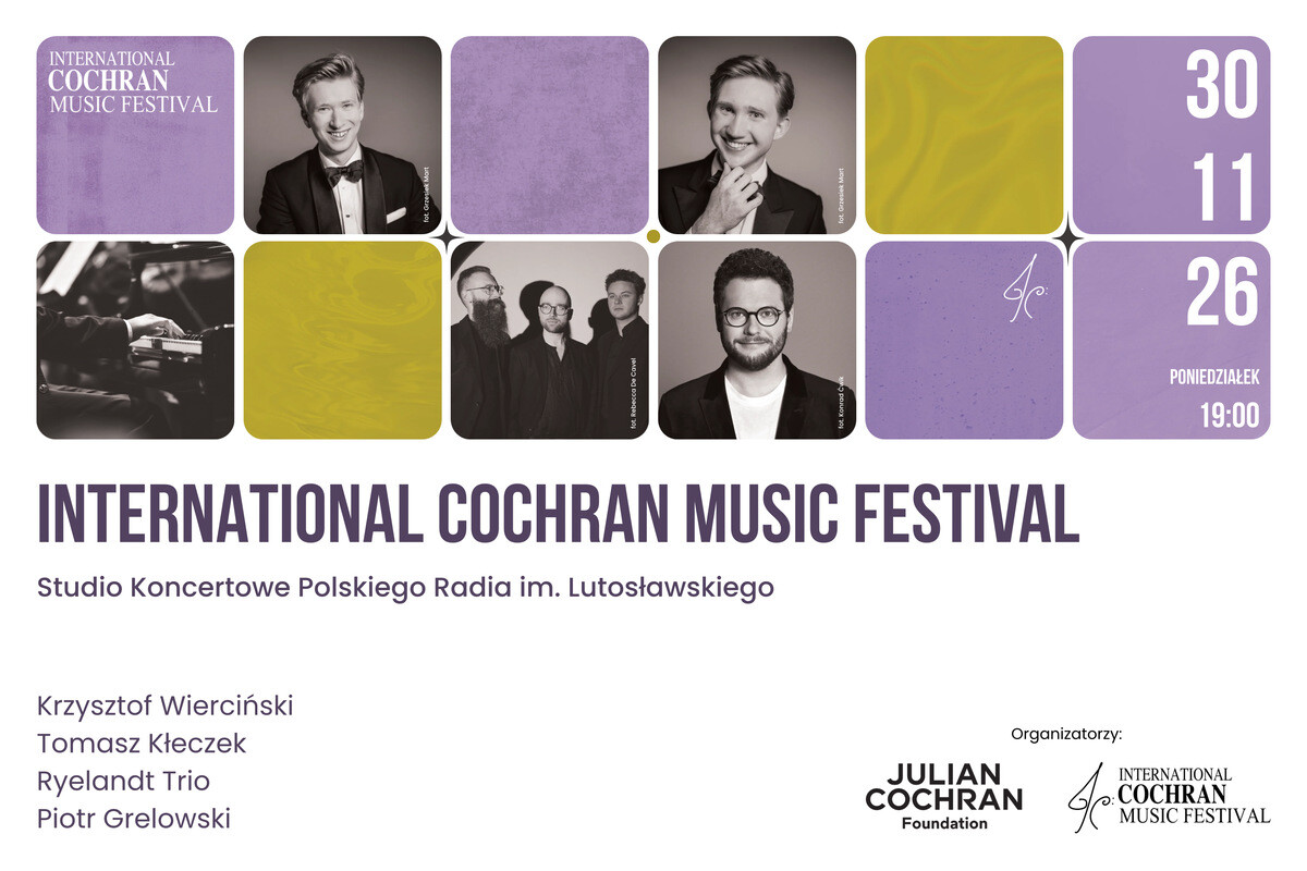 V edycja International Cochran Music Festival, Warszawa, plakat wydarzenia