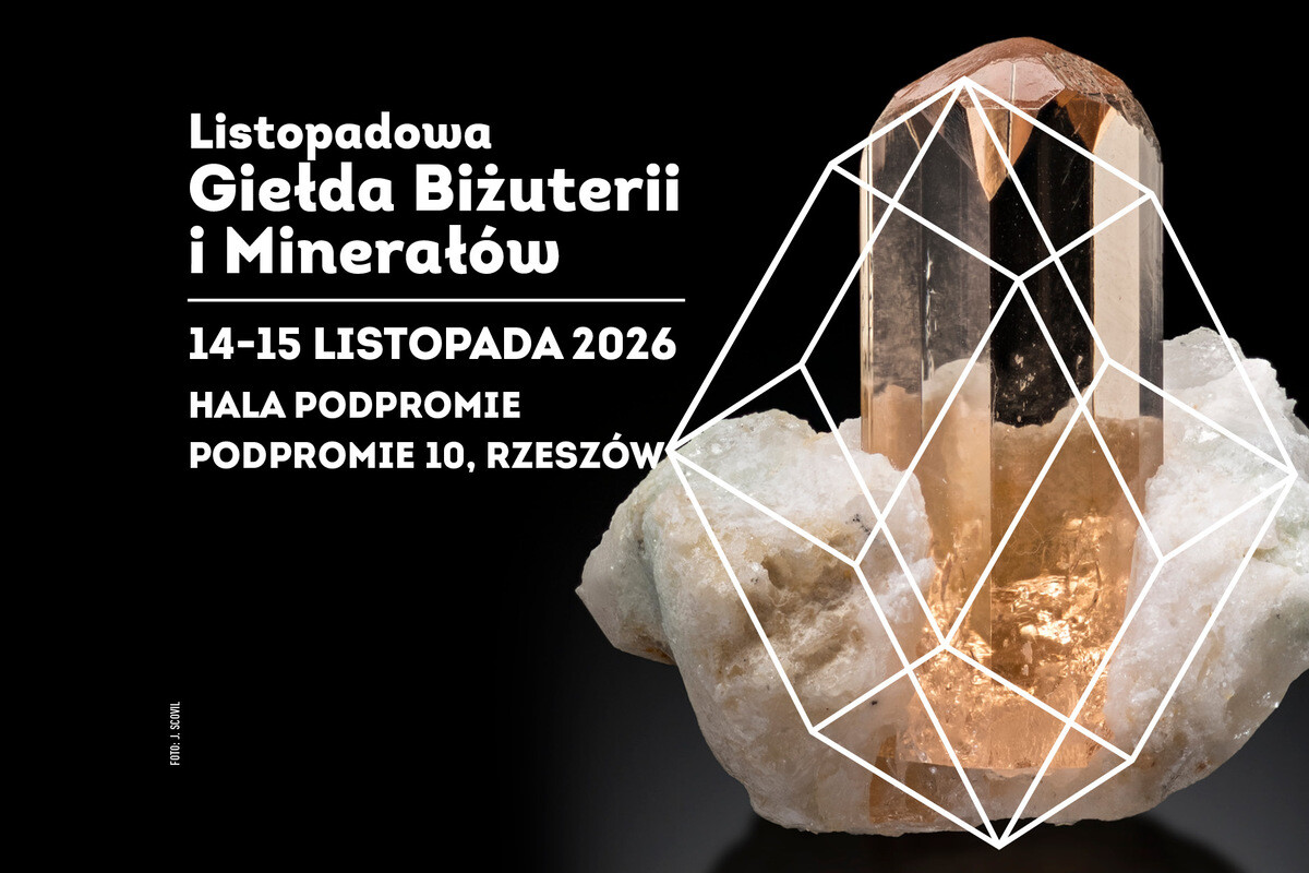 Listopadowa Giełda Biżuterii i Minerałów w Rzeszowie, plakat wydarzenia
