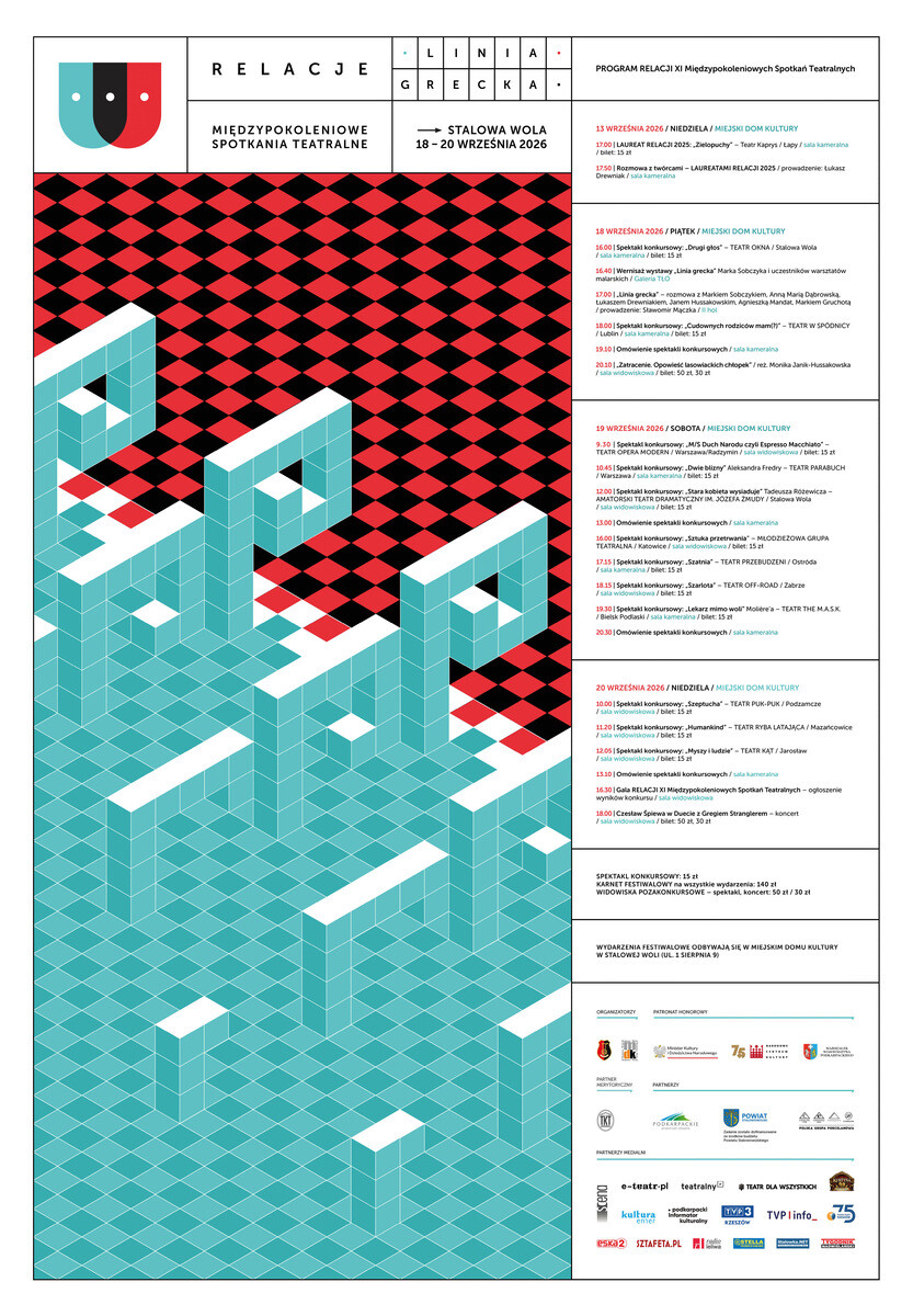RELACJE XI Międzypokoleniowe Spotkania Teatralne, plakat wydarzenia