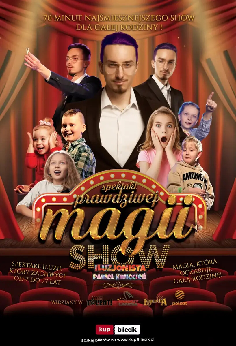 Prawdziwa Magia - Familijny Spektakl Iluzji, plakat wydarzenia