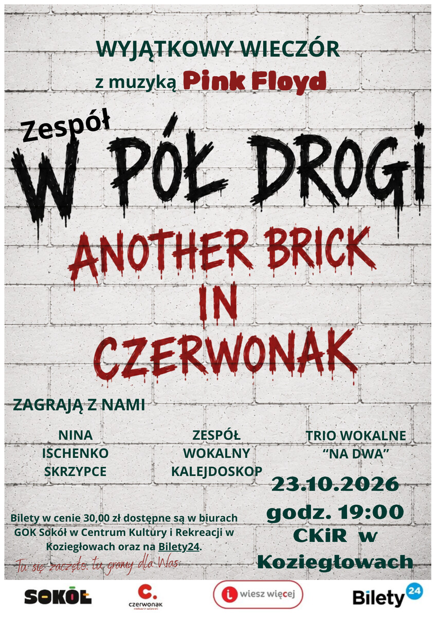 Koncert Zespołu W Pół Drogi, plakat wydarzenia