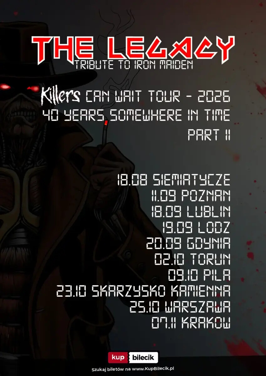 KILLERS CAN WAIT TOUR 2026 PART II, plakat wydarzenia