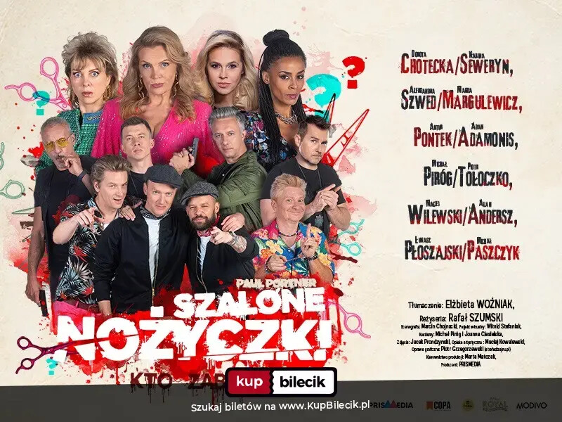 Szalone nożyczki - czyli kto zabił, plakat wydarzenia