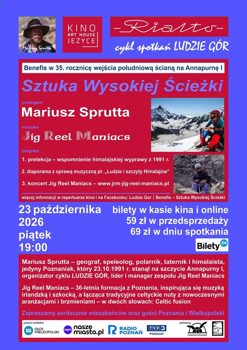 Ludzie Gór | Benefis – Sztuka Wysokiej Ścieżki, plakat wydarzenia