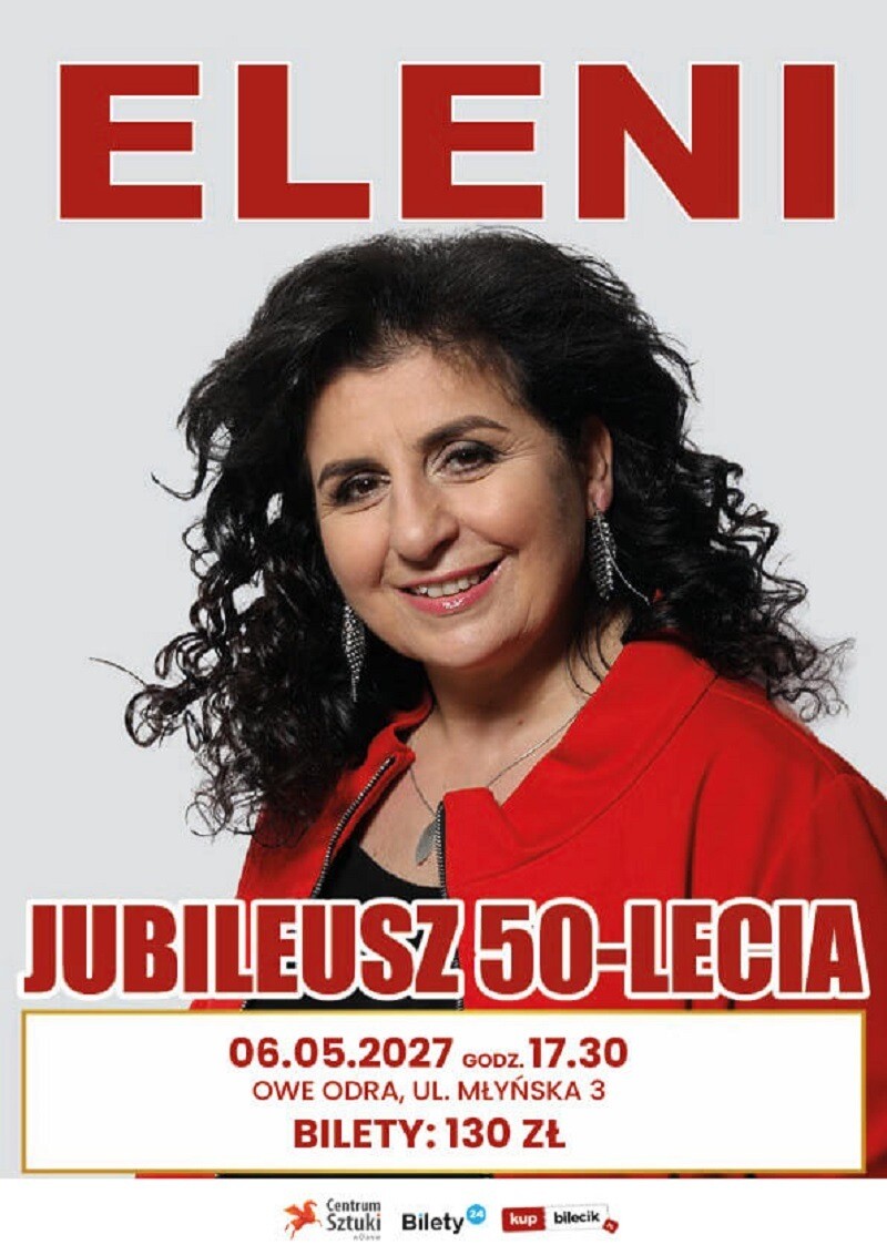 ELENI z ZESPOŁEM- JUBILEUSZ 50-LECIA koncert