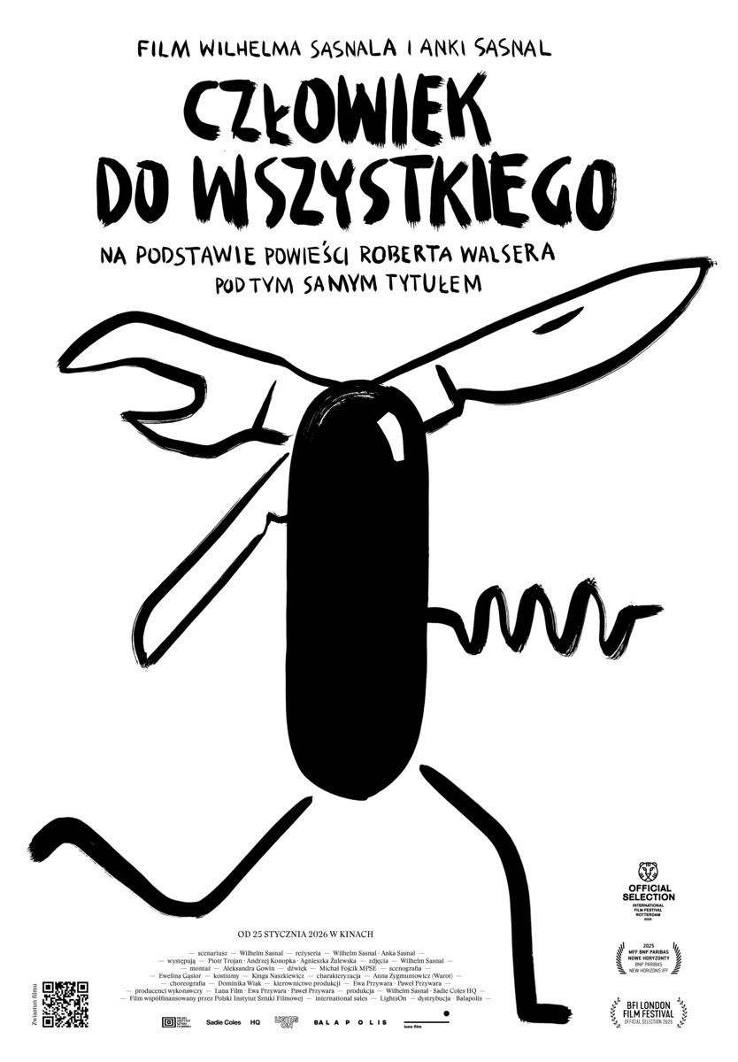 CZŁOWIEK DO WSZYSTKIEGO, plakat wydarzenia