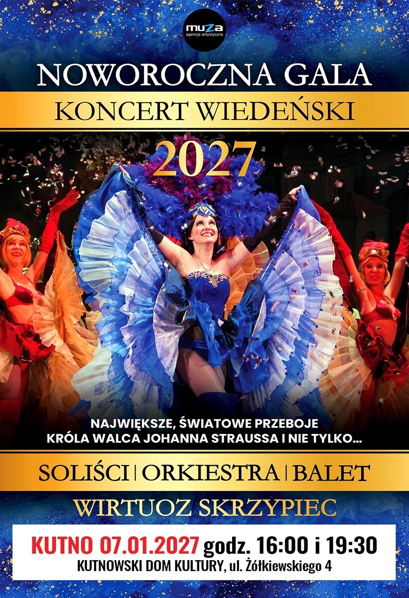 Noworoczna Gala - Koncert Wiedeński, plakat wydarzenia
