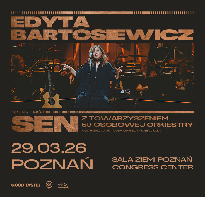 Edyta Bartosiewicz, plakat wydarzenia