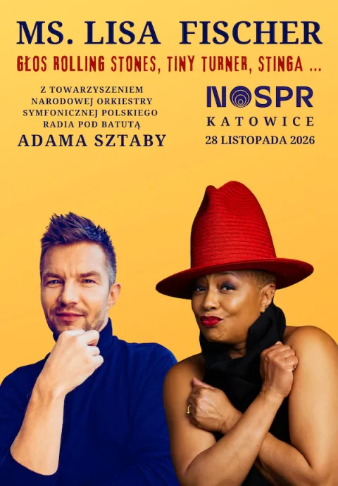 MS. LISA FISCHER & NOSPR pod batutą ADAMA SZTABY / Głos Rolling Stones, Tiny Turner, Stinga...