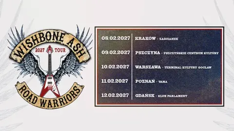 Wishbone Ash “Road Warriors Tour 2027