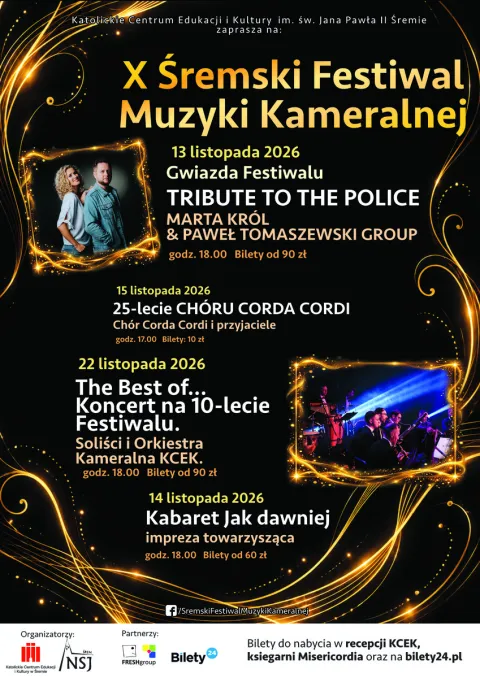„The best of..." - Koncert Jubileuszowy X Śremskiego Festiwalu Muzyki Kameralnej