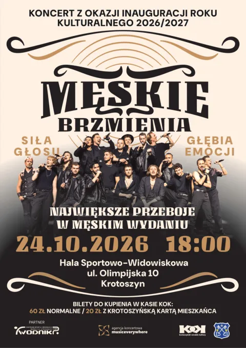 Męskie Brzmienia - koncert z okazji Inauguracji Roku Kulturalnego