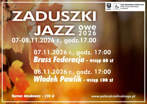 Zaduszki Jazzowe 2026 – karnet na 2 dni
