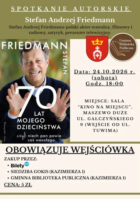 Stefan Friedman – spotkanie autorskie