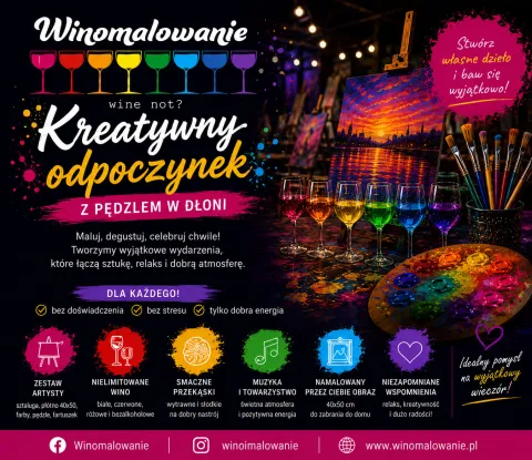 WINOMALOWANIE - kreatywny odpoczynek z pędzlem w dłoni