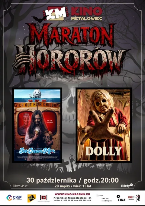 Maraton horrorów Ice cream Man/Dolly 30.10.2026