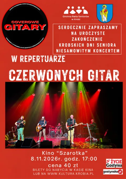 Coverowe Gitary w repertuarze CZERWONYCH GITAR