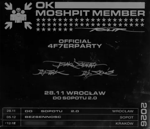 MOSHPIT MEMBER OFFICIAL 4F7ERPARTY WROCŁAW